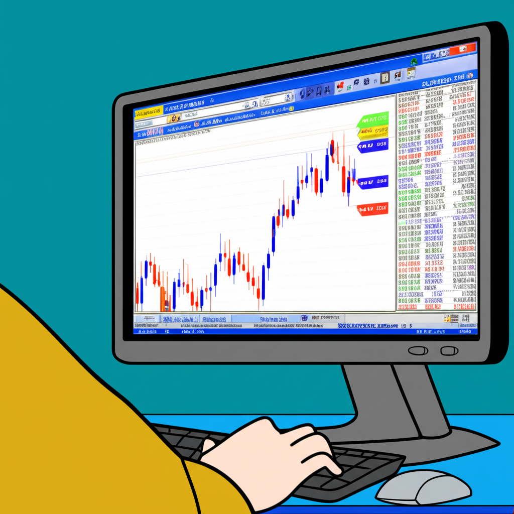 MetaTrader 5 (MT5) 交易平台介面，顯示圖表、技術指標和訂單執行面板。