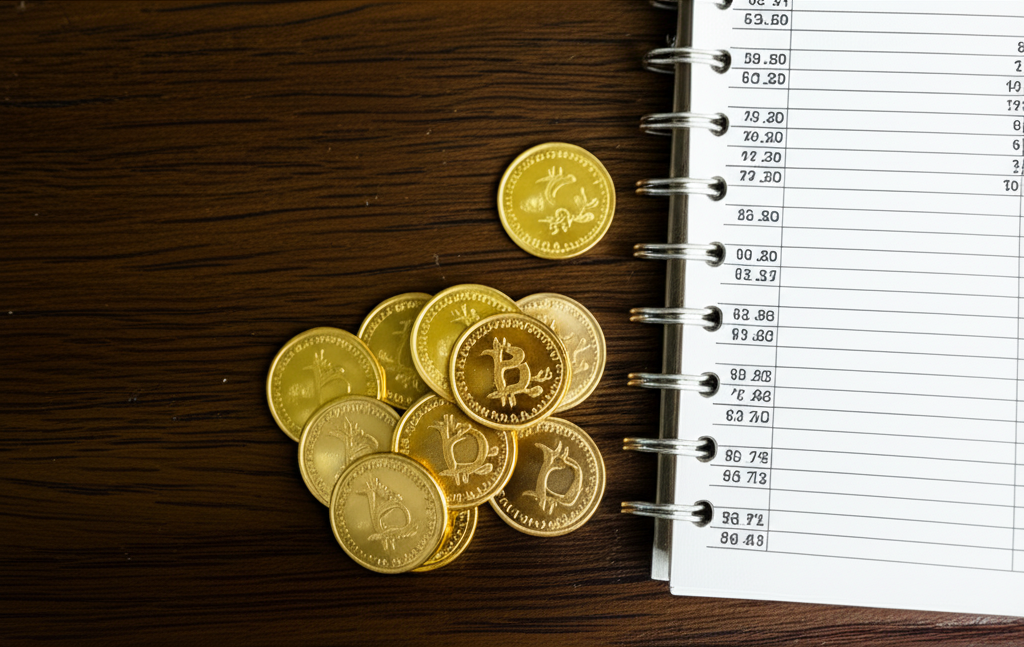 一張顯示黃金價格上漲趨勢的圖表，背景 subtly 融入了通膨率和利率等全球經濟指標。
