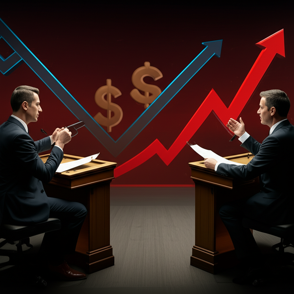 顯示金融市場圖表與分析工具，代表投資者進行策略分析。