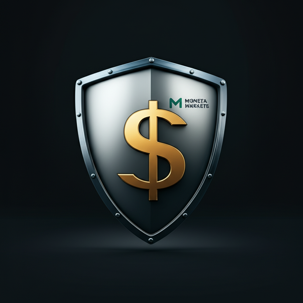 Shield protecting money, Moneta Markets