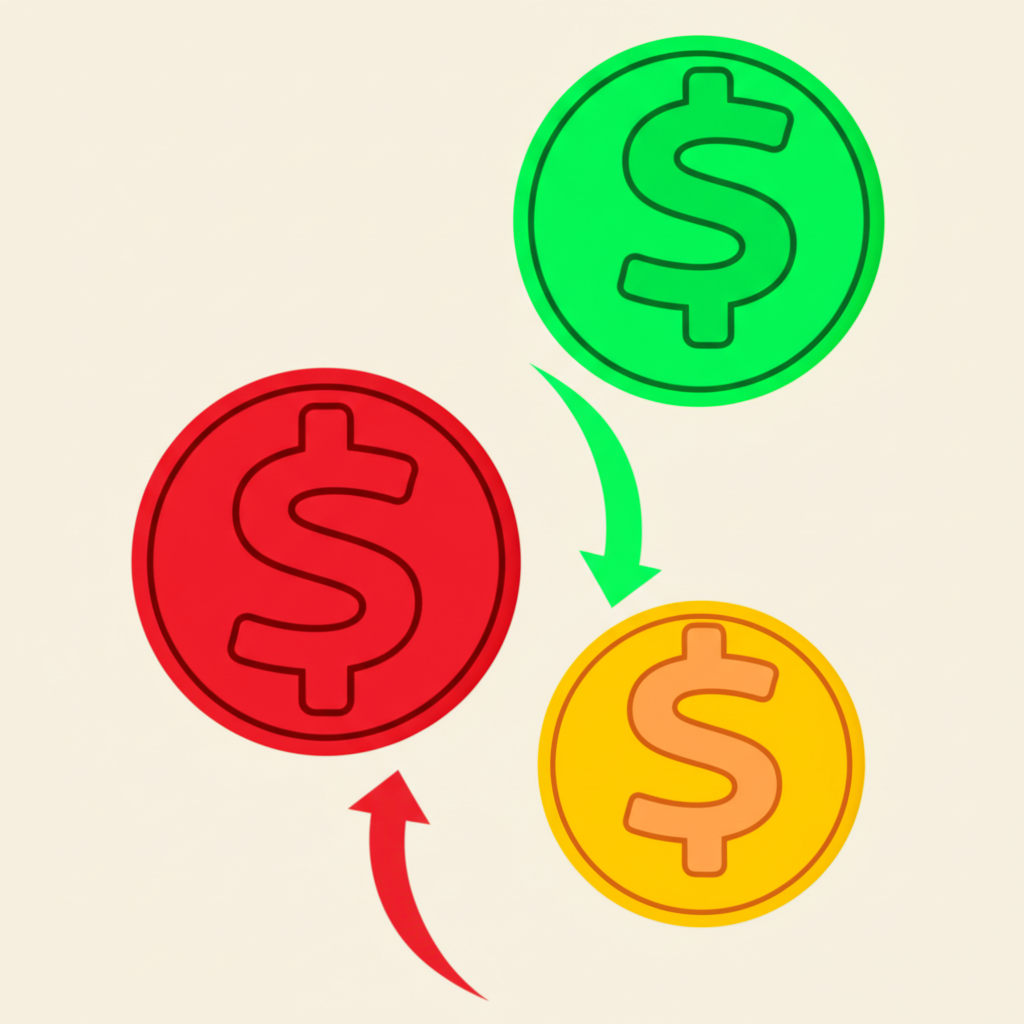 南非蘭特（ZAR）兌美元（USD）匯率走強的視覺呈現，包含ZAR符號、上升箭頭、金條與股市上漲圖。
