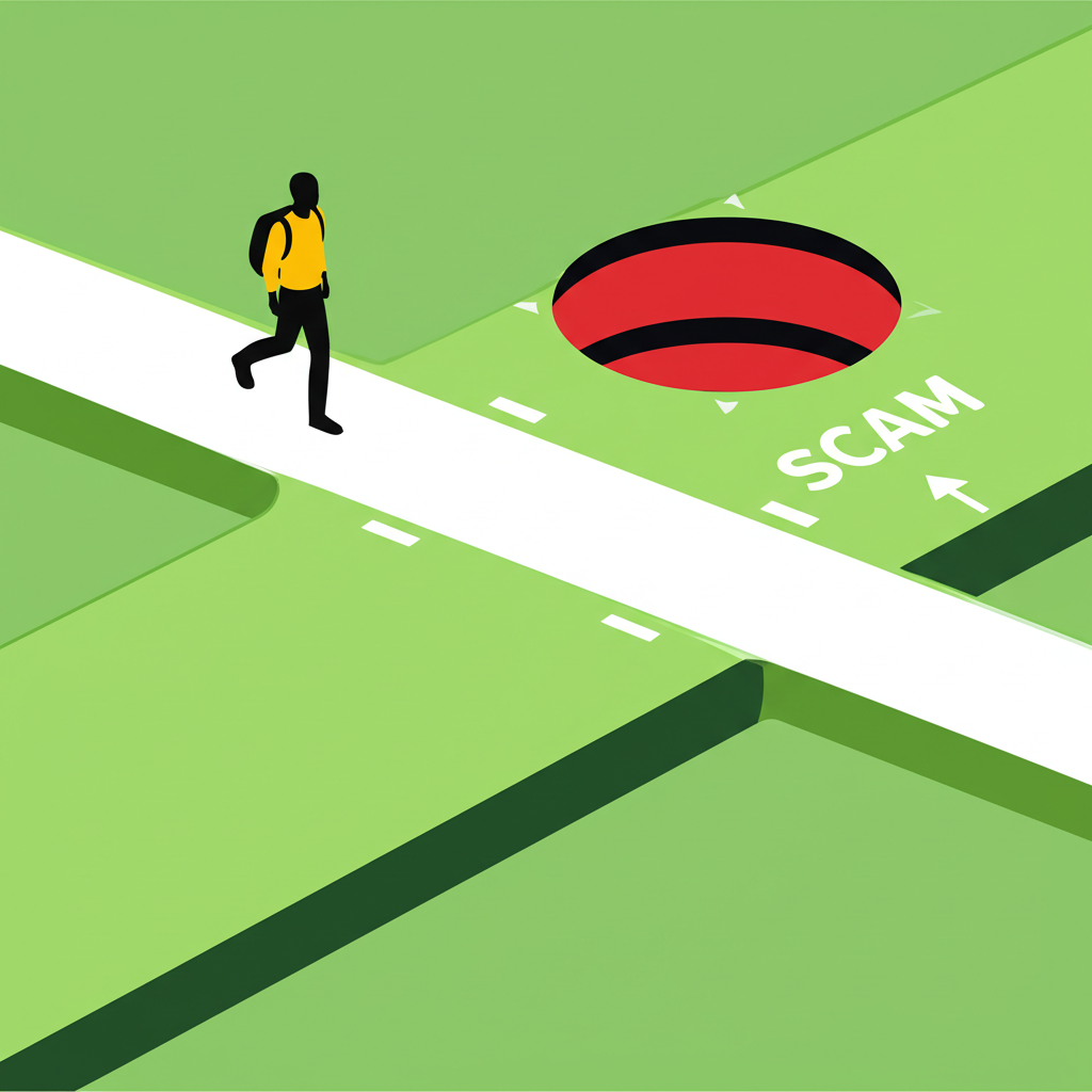Investor avoids scam traps, safe path