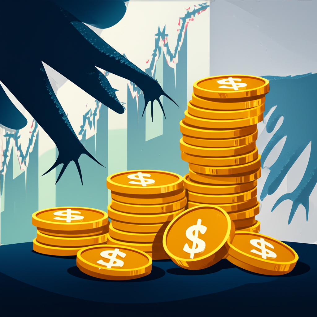一位投資者正在分析全球金融市場和貴金屬價格走勢。